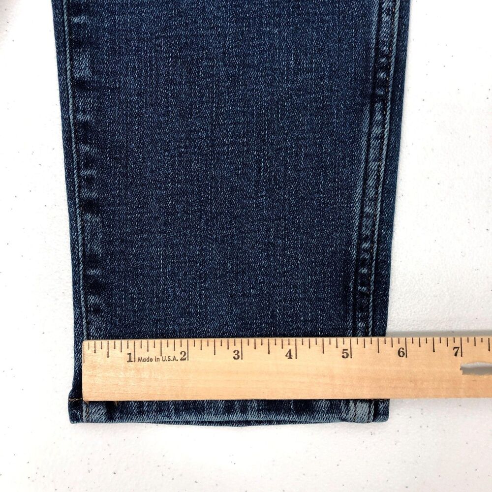 Madewell Stovepipe Jeans Womens 28P Blue Mid Rise Slim Straight Denim Stretch - Picture 12 of 13